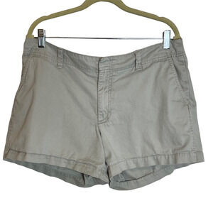 Gap Outlet Womens Khaki Shorts Size 14 Light Gray-Beige